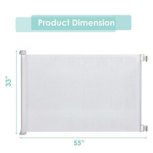 33 in Tall Retractable Mesh Safety Gate for Indoor and Outdoor Use, view 2