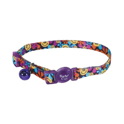 Coastal Products Safe Cat Fashion Adjustable Breakaway Cat Collar-Wild Flower