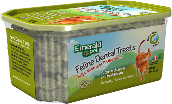 Emerald Pet Feline Dental Cat Treats Tuna 11 oz
