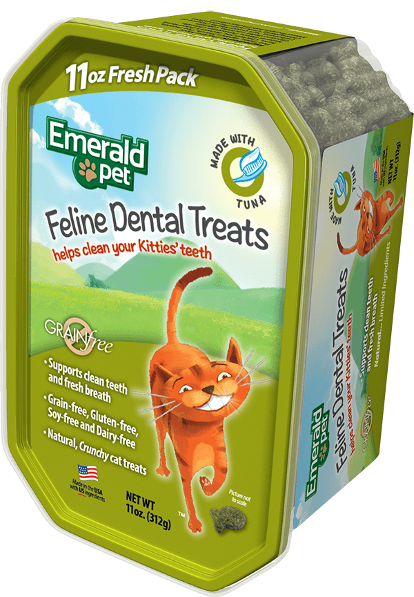 Emerald Pet Feline Dental Cat Treats Tuna 11 oz