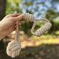 Knotty Pawz Forest Knot Hemp Rope Tug Toy with Handle - Eco - Friendly 12.5" Tug for Medium & Large Dogs - Pets Perfect