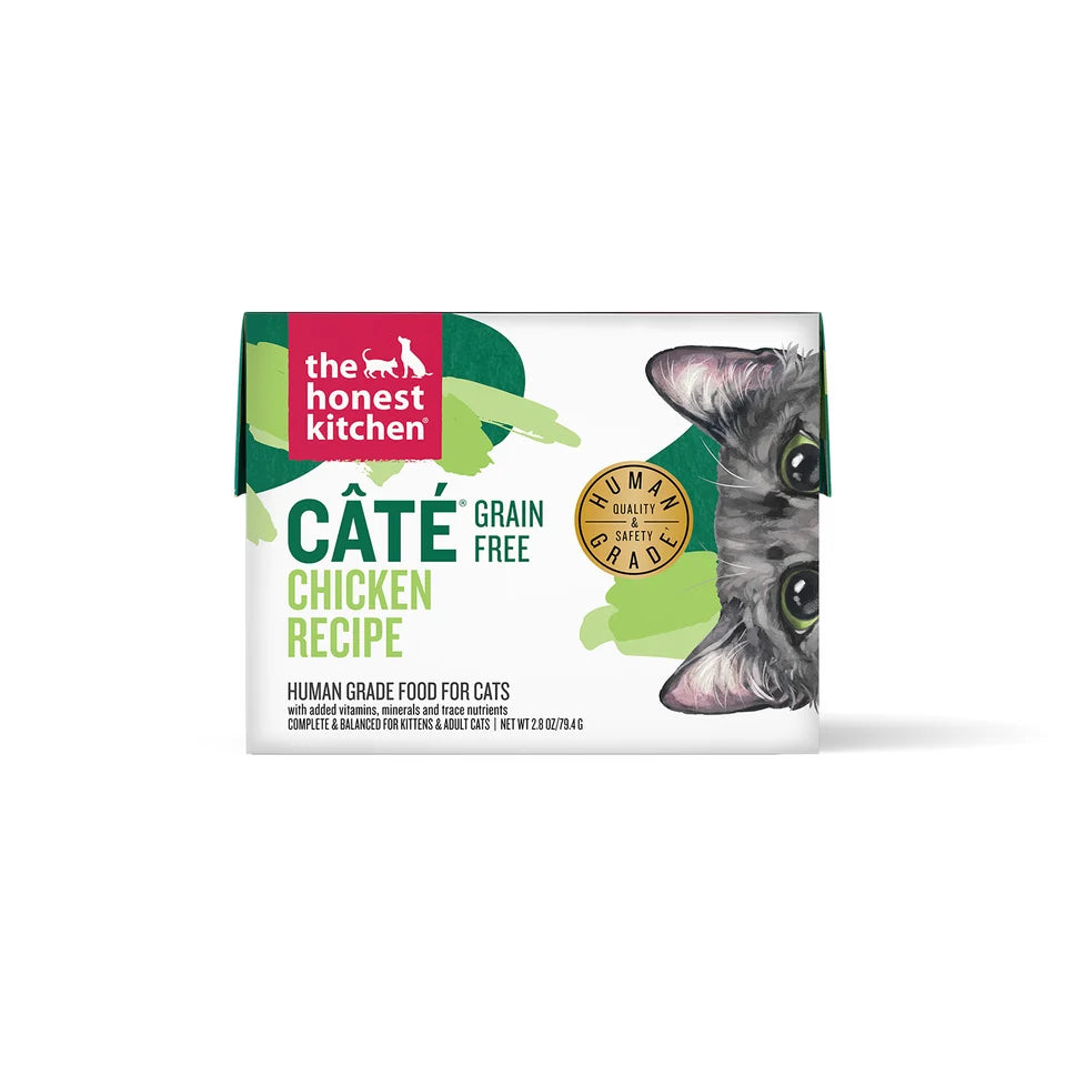 The Honest Kitchen Cat Grain-Free Pate Chicken, 2.8 oz 12 ct