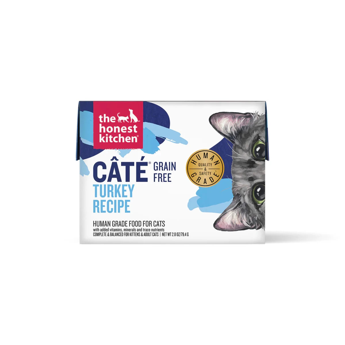 The Honest Kitchen Cat Cate Grain Free Pate Turkey 2.8oz. (Case of 12) - Pets Perfect