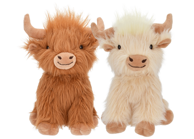 Multipet Highland Cow, 8 in (Colors Vary)