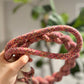 New: Handcrafted Rose Ember Dog Leash | Sustainable |Stylish - Pets Perfect