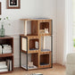 Modern Cat Tree Cat House with Metal Frame and Scratching Posts - Natural - Pets Perfect