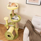 Freestanding Multi - level Avocado Cat Tower with Private Condo - Green - Pets Perfect