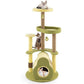 Freestanding Multi - level Avocado Cat Tower with Private Condo - Green - Pets Perfect