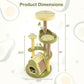 Freestanding Multi - level Avocado Cat Tower with Private Condo - Green - Pets Perfect