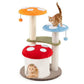 35 Inch Tall Cat Tower with Sisal Scratching Posts Cat Condo and Padded Platforms - Multicolor - Pets Perfect