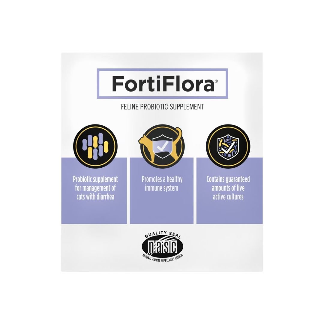Purina Pro Plan Veterinary Diets FortiFlora Powder Probiotic Digestive Supplement for Cats, 30 count - Pets Perfect