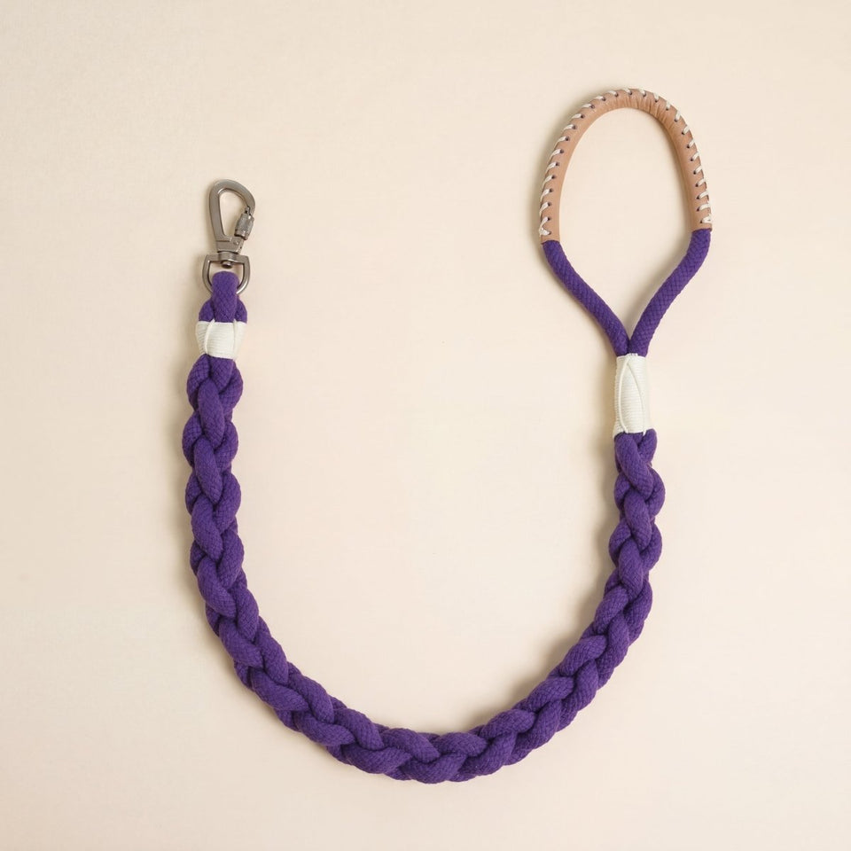 Knotty Pawz Xena Wanderlust Cotton Rope Dog Leash - Eco - Friendly Handmade Leash Collection - Pets Perfect