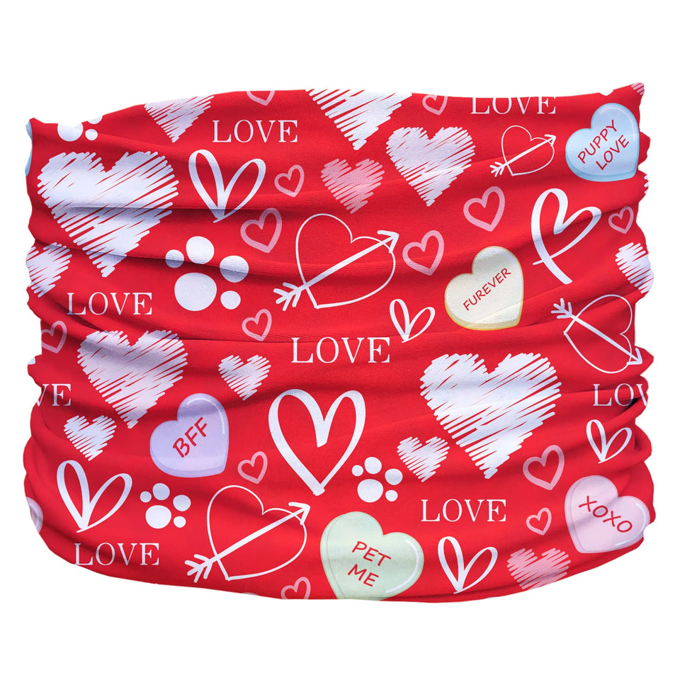Puppy Love Pup Scruff Dog Bandana by Pup Scruffs, Red/XL, view 7