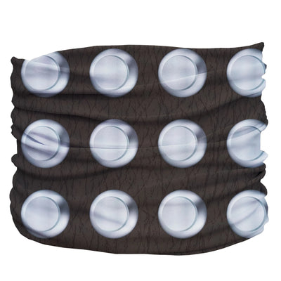 The Stud Pup Scruff - Slip-On Dog Neck Scarf, Black,silver/TEENY