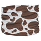 Cowhide Brown Pup Scruff pet accessory featuring soft brown and white cowhide pattern for stylish pet supplies.
