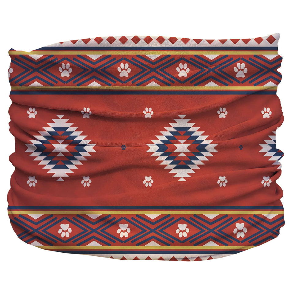 SW Amigo Pup Scruff - Southwestern Dog Bandana Dog Collar, Red,blue/3XL, view 9