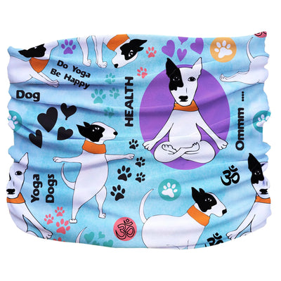 Yogadog Pup Scruff - Yoga Dog Bandana Dog Collar, Blue,purple/TEENY