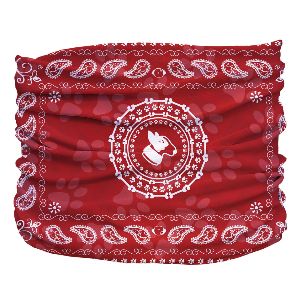 Bandana Pup Scruff - Classic Dog Bandana Dog Collar, Red/LARGE, view 16