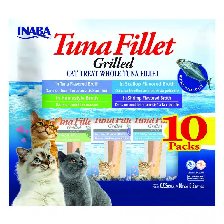 Inaba Tuna Fillet Grilled Variety Pack Assorted .52 oz. 10 ct