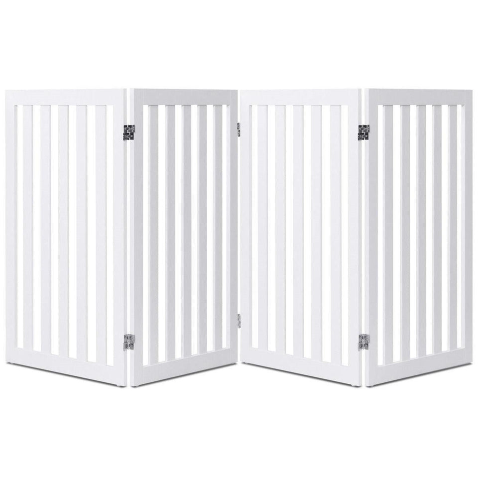 FastFurnishings Folding 4-Panel Dog Gate, view 2