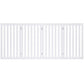 Folding 4-Panel Dog Gate Pet Fence in White Wood Finish