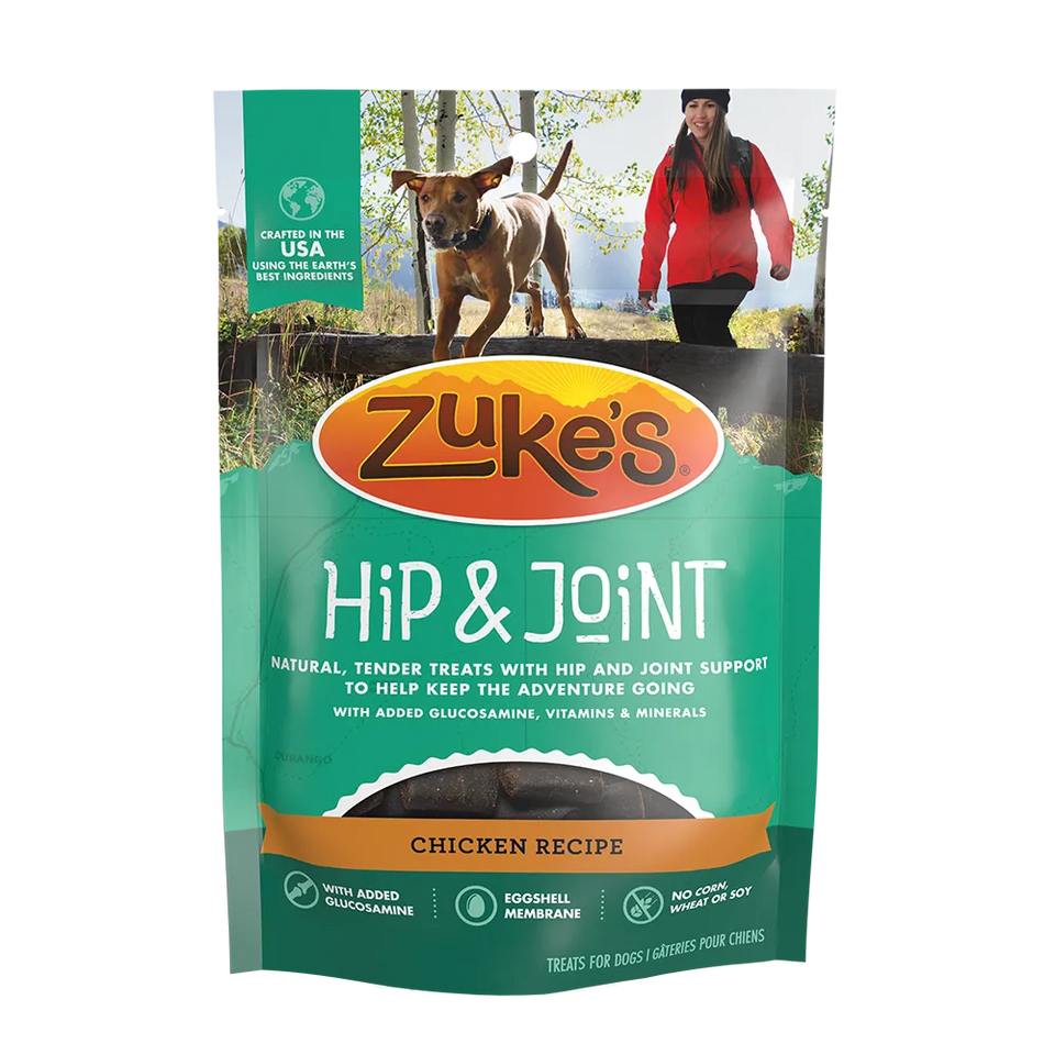 Zuke's Dog Hip & Joint Chicken Recipe Treats 6oz.