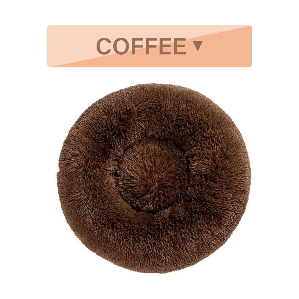 The Snugglepaws Plush Donut Pet Bed: Luxuriously Cozy Haven For Dogs And Cats - Pets Perfect