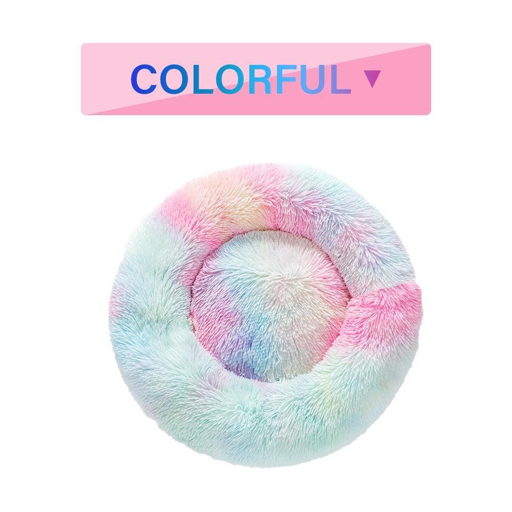 The Snugglepaws Plush Donut Pet Bed: Luxuriously Cozy Haven For Dogs And Cats - Pets Perfect