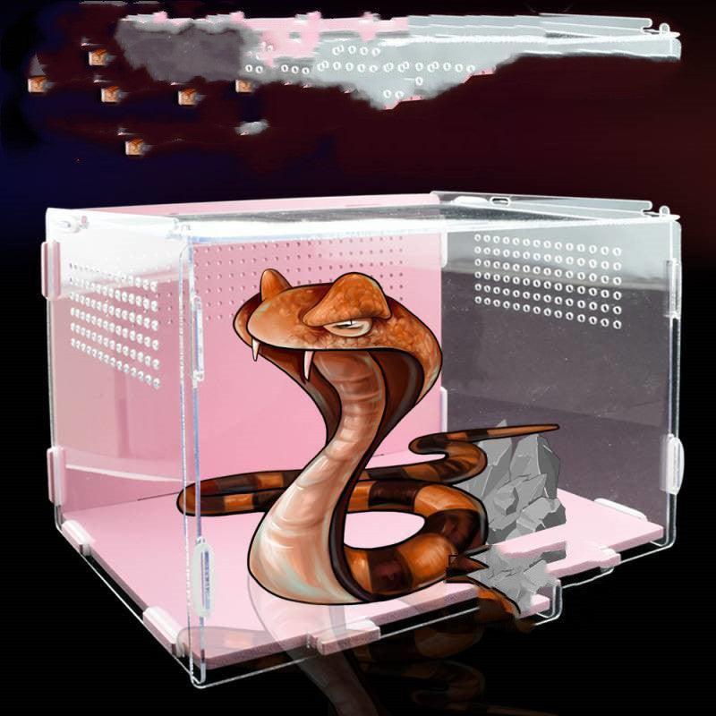 Acrylic Reptile Feeding Habitat - Transparent Thermal Box - Pets Perfect