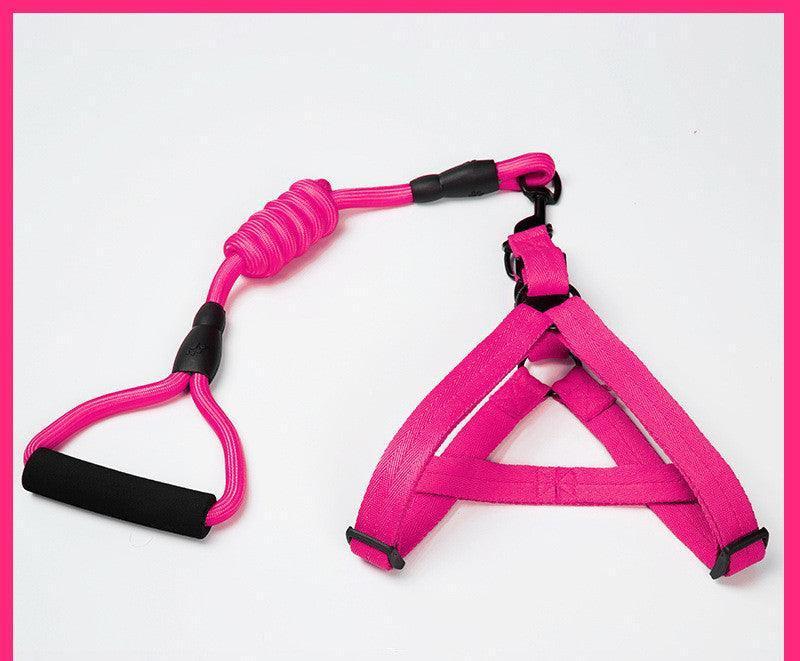 Adjustable Pet Leash And Chest Strap Set With Reflective And Strengthened Design - Pets Perfect