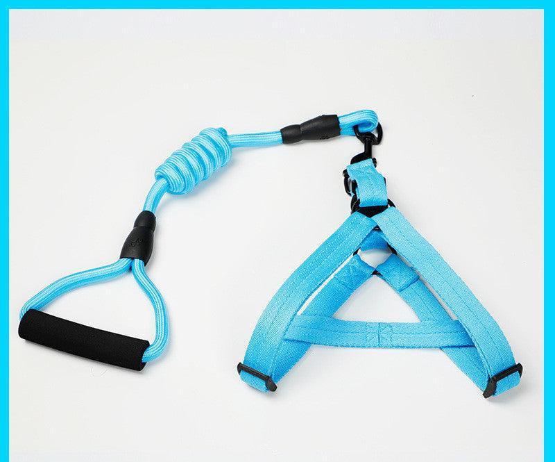 Adjustable Pet Leash And Chest Strap Set With Reflective And Strengthened Design - Pets Perfect