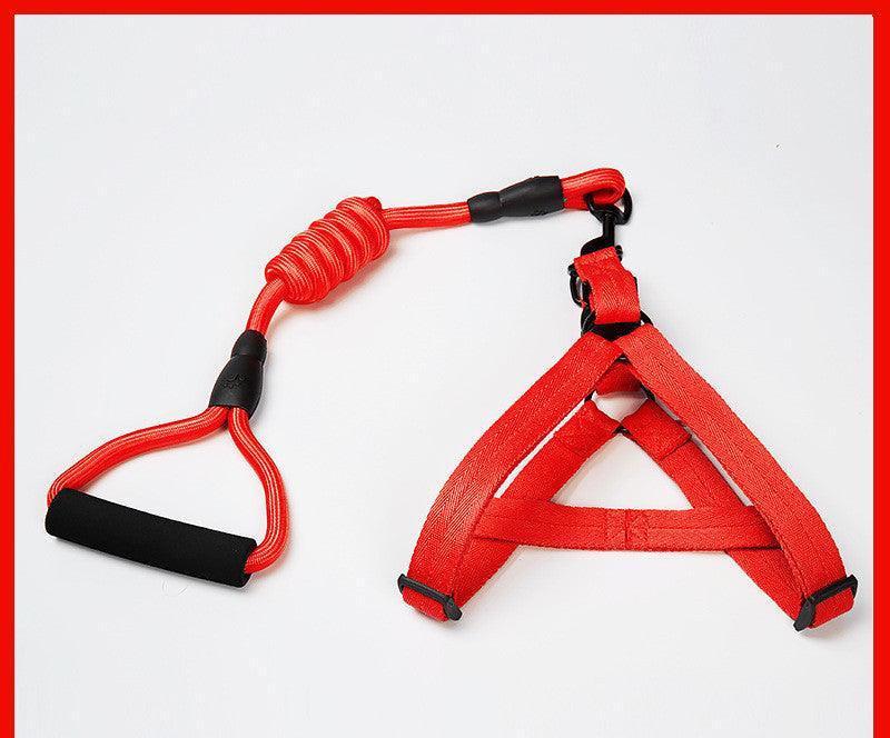 Adjustable Pet Leash And Chest Strap Set With Reflective And Strengthened Design - Pets Perfect