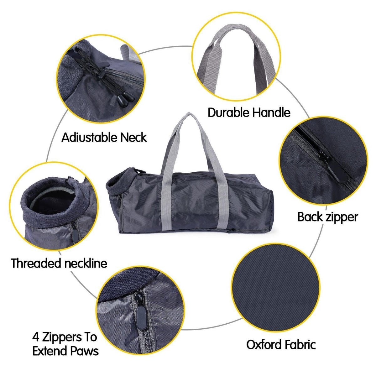 Anti - Scratch And Bite Cat Travel Bag With Double Lining - Stylish And Secure Pet Carrier - Pets Perfect