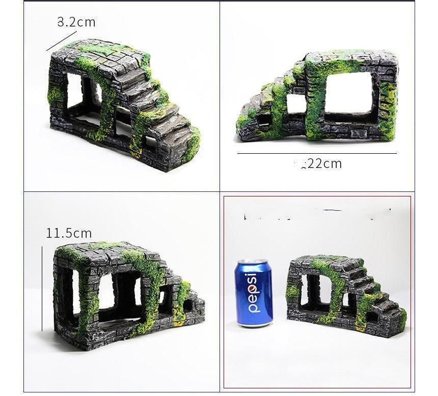 Aquatic Ascent: Resin Turtle Climbing Platform - Pets Perfect