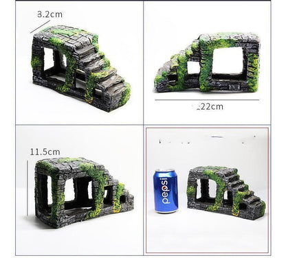 Aquatic Ascent: Resin Turtle Climbing Platform - Pets Perfect