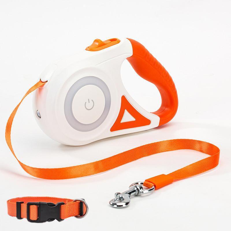 Automatic Pet Dog Cat Traction Rope With Retractable Leash And Collar - Pets Perfect