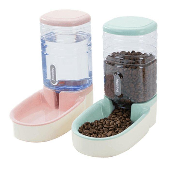Automatic Pet Feeder and Drinking Fountain Combo - Pets Perfect