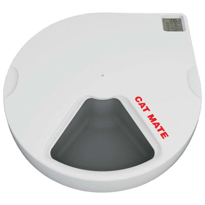 Ani Mate Automatic Digital Meal Feeder, White 3 Meal Feeder
