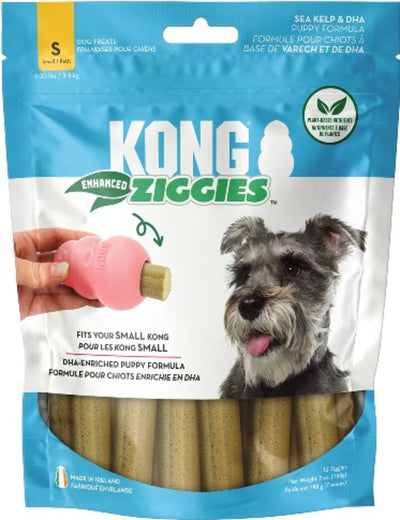KONG Ziggies Enhanced Plant-Based Puppy Dog Treats Small, 7 o