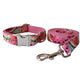 Nature - Inspired Floral Dog Collar and Leash Set - Handmade Nylon with Eco - Friendly Buckle - Pets Perfect