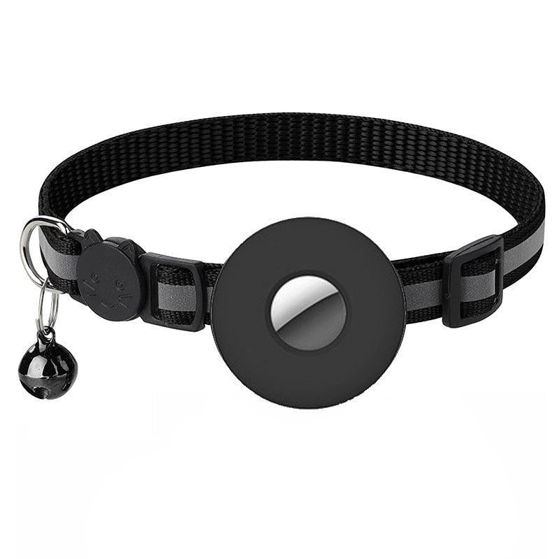 Reflective Adjustable Anti - Lost Pet Collar With Airtag Compatibility - Pets Perfect