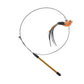 Feather Frenzy Cat Teaser: Extendable Steel Wire Rod With Suction Cup