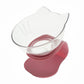 Elevated Non - Slip Double Cat Bowl With 15° Tilted Design - Pets Perfect