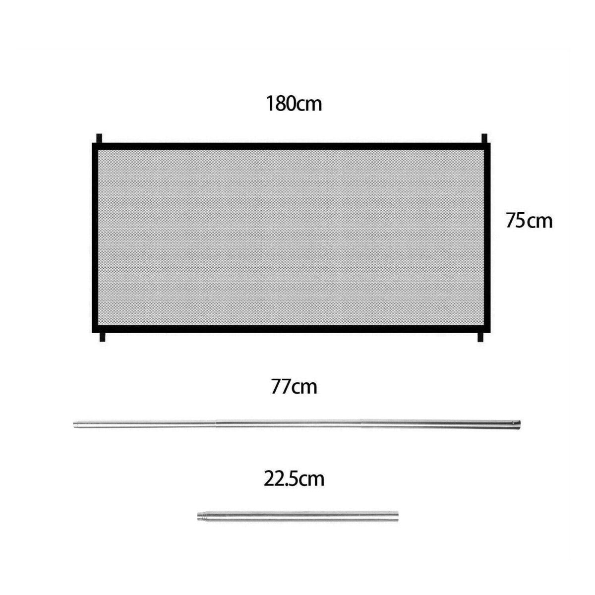 Portable Mesh Safety Gate For Pets - Secure And Stylish Pet Enclosure - Pets Perfect