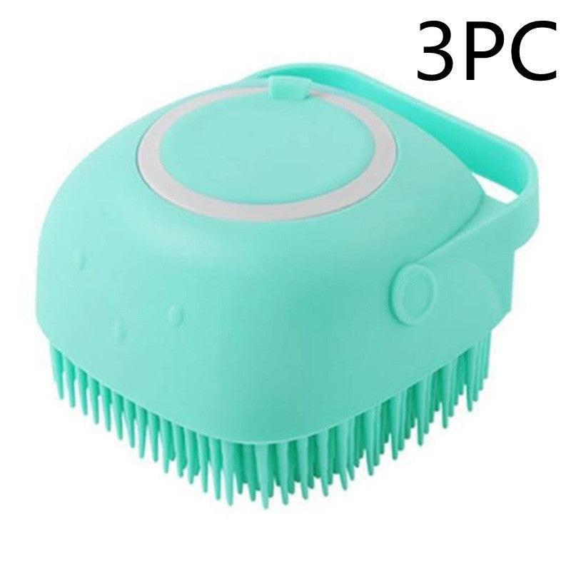 Silicone Pet Grooming Bath Brush - Massage Brush for Dogs & Cats - Pets Perfect