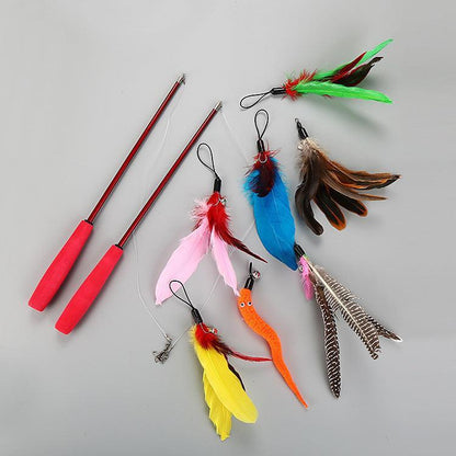 Feather Frenzy Cat Wand Set