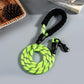 Nightglow Reflective Round Rope Dog Leash - Pets Perfect