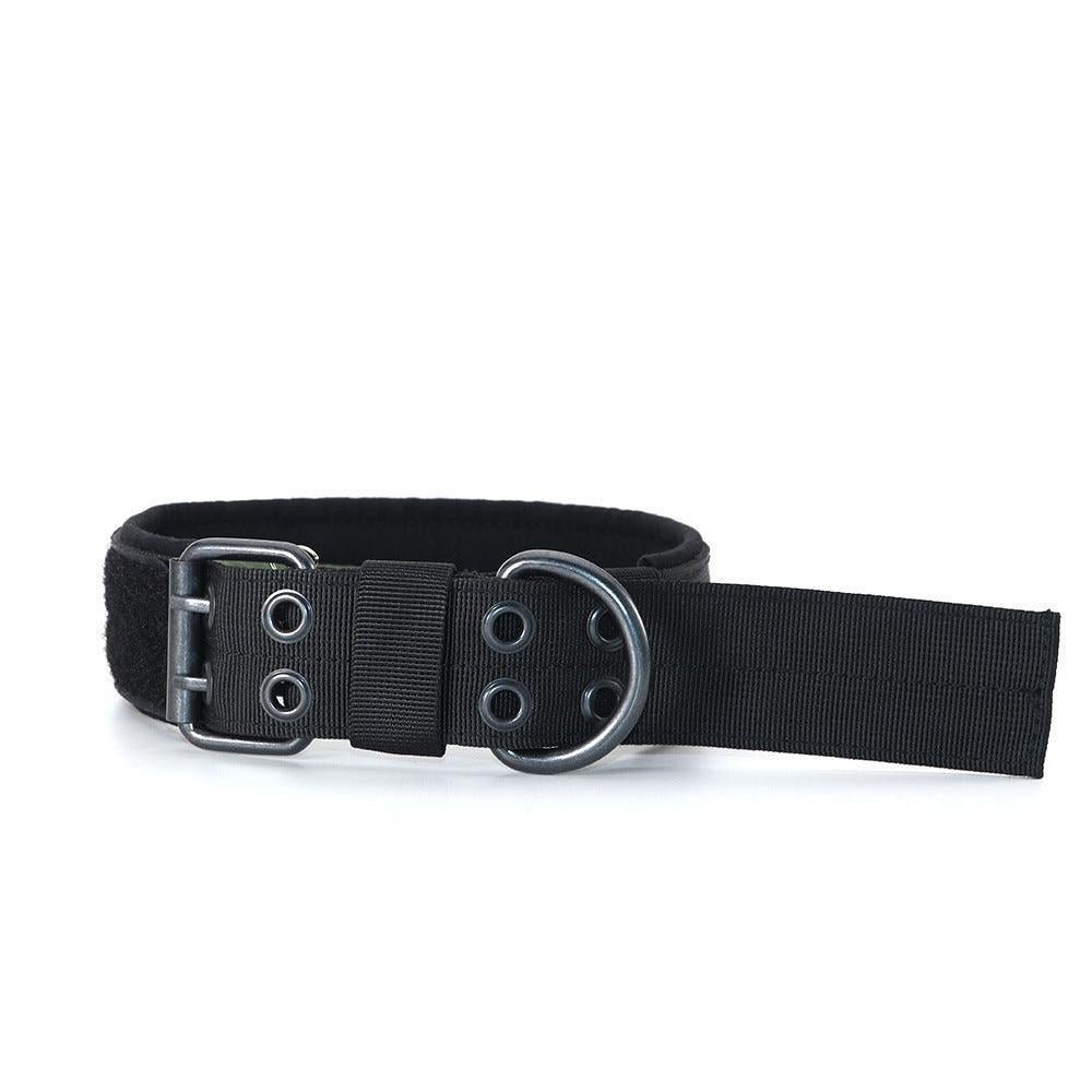 Stylish Striped Canvas Dog Collar - Durable Cowboy - Style Collar for Medium and Large Dogs - Pets Perfect
