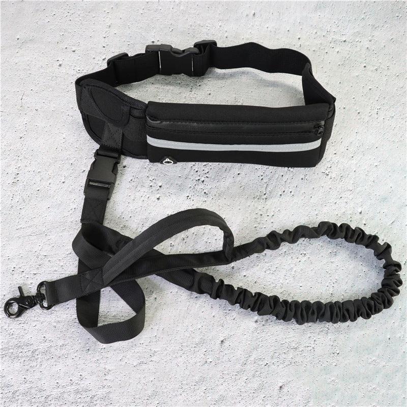 Ultimate Hands - Free Dog Leash Belt With Bungee Leash, Phone Pocket, And Water Bottle Holder - Pets Perfect