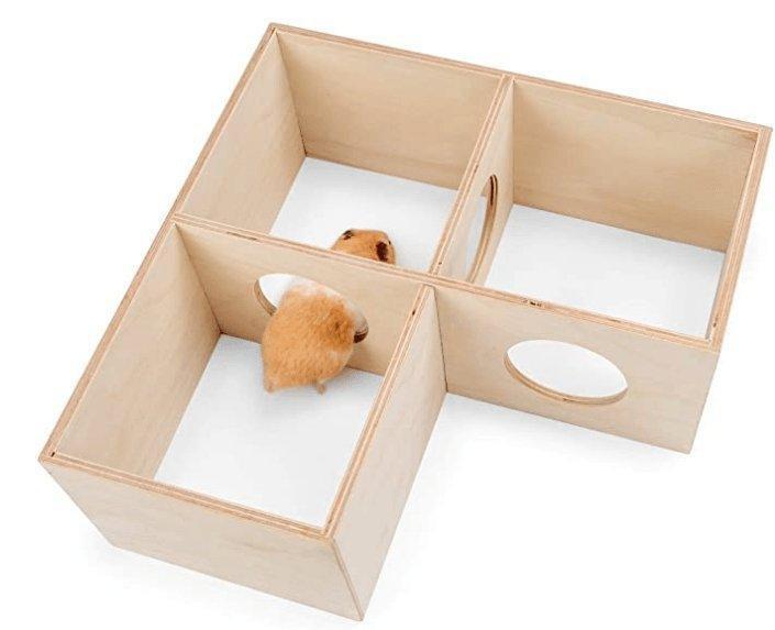 Birchwood Hamster Habitat - Premium European Birch Cage - Pets Perfect